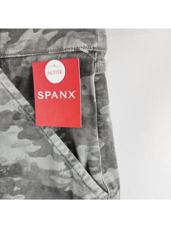 Spanx Pants Womens Large Gray Camo Stretch Twill Ankle Cargo (30x27) 20311Q NWT - Picture 5 of 12
